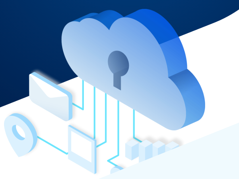 Modern security camera with AI chip and cloud connection overlay in Utah environment